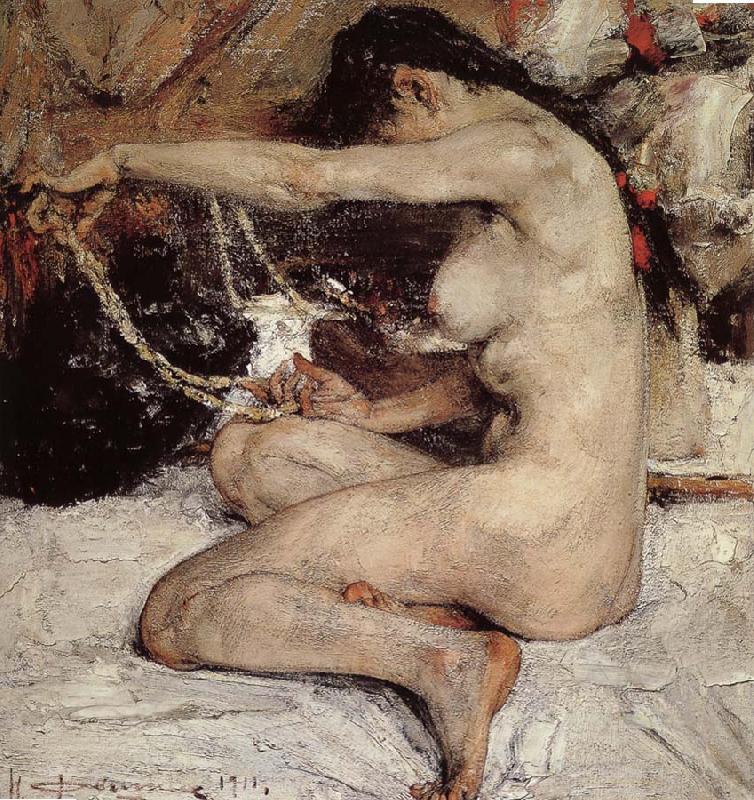 Nikolay Fechin Nude model